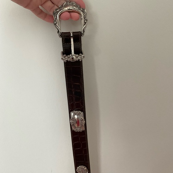 Vintage 1993 Brighton Croc Embossed Belt M42209 - Picture 7 of 11